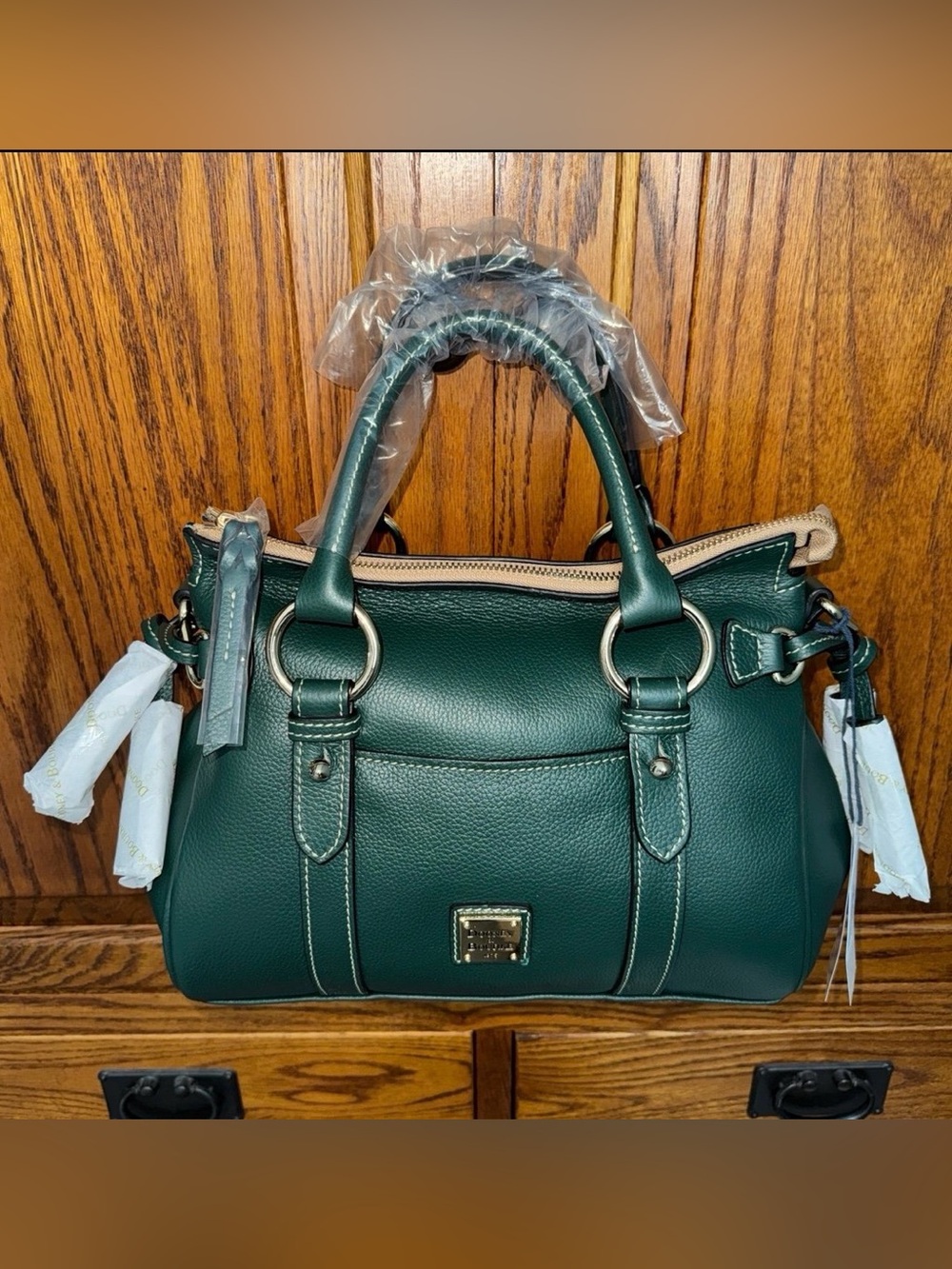 NWT Dooney & Bourke Sorrento Satchel 30 LIMITED EDITION in IVY